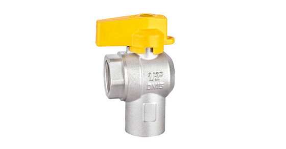 Vernickelter Gasleitungs-Kugelhahn Schmiedegewinde-Messing-Kugelhahn AV1005-FF