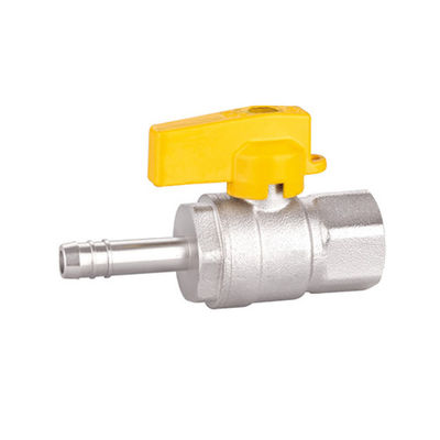 Gas-Messing-Kugelhahn mit Außengewinde, X-Schlauchverbinder, PTFE-Kugelhahn