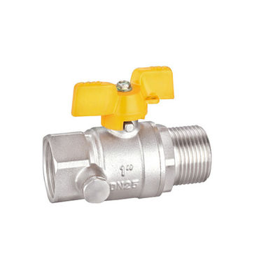 Schmiedebrass-Kugelventilhersteller BV1027-MF mit Gewinde