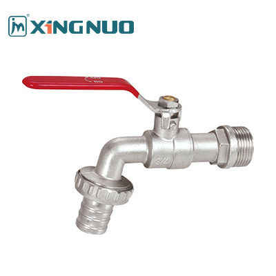 männlich gedrehter Nickelplattierung Langgriff Rotgriff Moderne Einfachheit Stil Nickel Zeichnung Finish Messing Bibcock