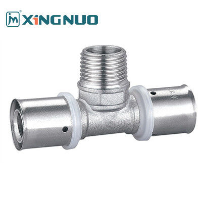 CHROME PLATE Messing-Fitting für Wasserdruck-Fitting Tee gerade Ellenbogen U Messing-Gas-Fitting U-Konnektor-Fitting